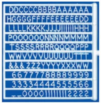 Moulded Alphabets