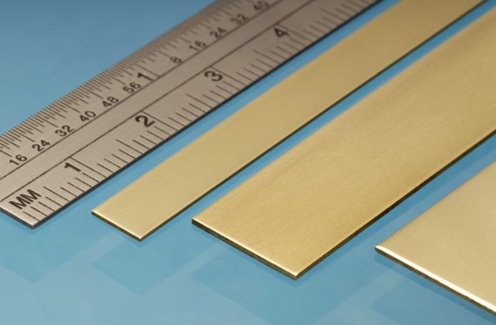 BS10M -  Brass Strip 25 x 1.6 mm 305 mm long Pcs per sleeve 1