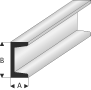 412-53 Super Styrene Channel 1,25x2,5mm